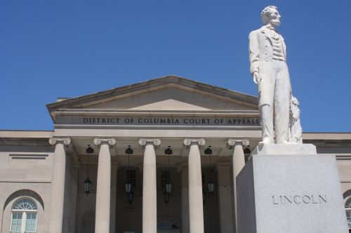 Lincoln Statula, Istorinė Teismo Rūmai, Dc Teismai, Viešai Finansuojama Statula, Dc Emancipation Day, Teismo Rūmai, Paminklas, Prezidentas, Prezidentas Lincolnas