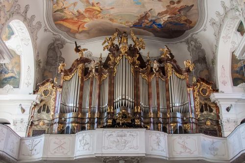 Lindau, Münsteris, Ežero Konstanta, Organas, Mūsų Gudalupės Panele Katedra, Katalikų, Barokas, Bažnyčia