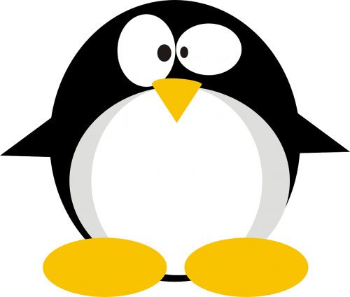 Linux, Tux, Pingvinas, Mielas, Keista, Crazy, Nemokama Vektorinė Grafika