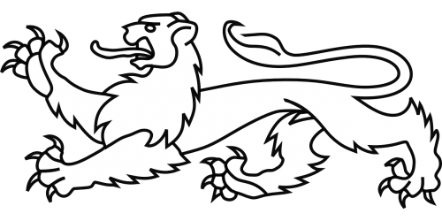 Liūtas, Crest, Simbolis, Viduramžių, Herbas, Nemokama Vektorinė Grafika