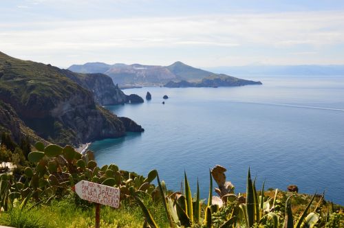 Lipari, Sicilija, Jūra, Gamta, Kranto, Vanduo, Saulė, Italy, Aeolian Salos