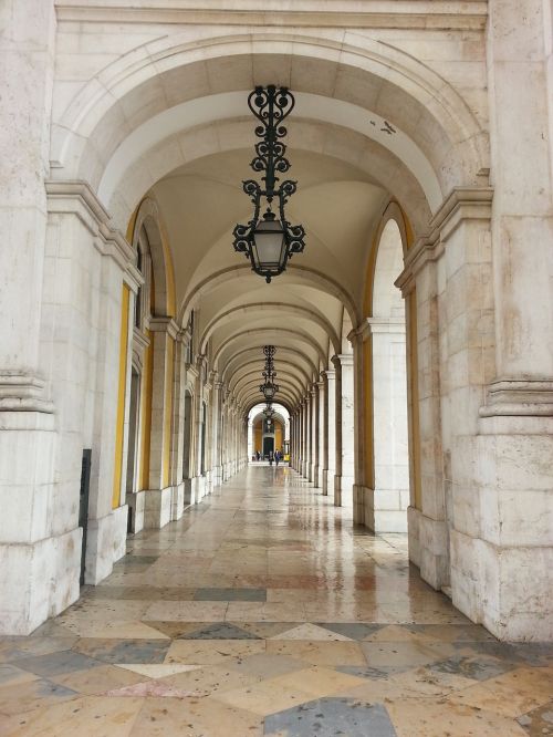Lisbonas, Arcade, Portugal, Architektūra, Pastatas