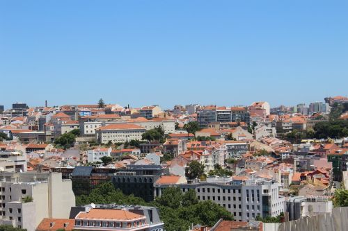 Lisbonas, Portugal, Europa, Europietis, Vaizdas, Miesto Panorama, Namai, Būstas, Diena, Vaizdingas