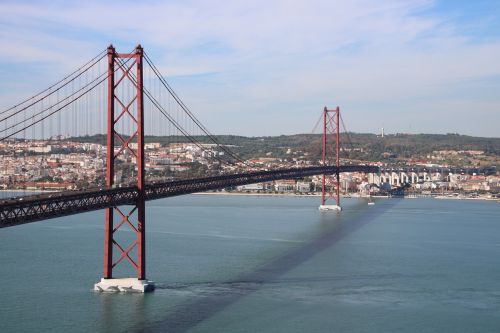 Lisbonas, Tiltas, Lankytinos Vietos, Portugal, Kabantis Tiltas, Architektūra, Panorama, Атлантический