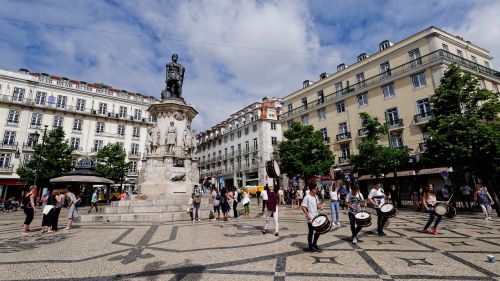 Lisbonas, Portugal, Erdvė, Kioskas, Senamiestis, Lisboa, Vasara, Architektūra, Istoriškai, Europa, Kelionė, Kapitalas