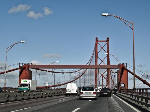 Lisbonas, Portugal, Tiltas, Kabantis Tiltas
