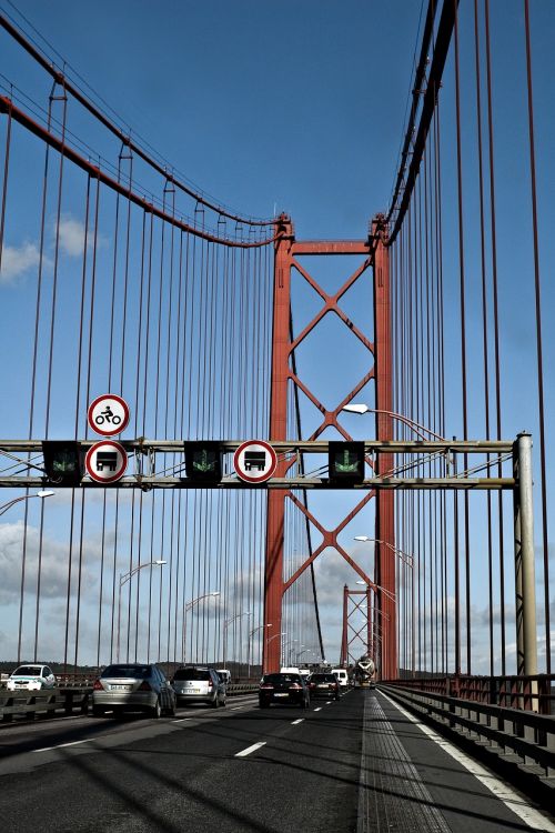 Lisbonas, Portugal, Tiltas, Kabantis Tiltas