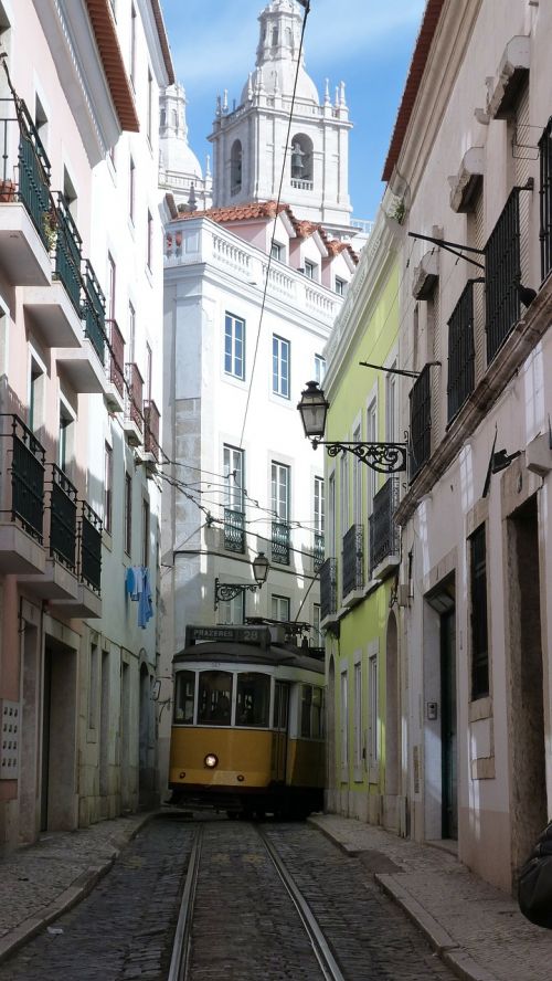 Lisbonas, Tramvajus, Istoriškai, Transporto Priemonė, Atrodė, Architektūra