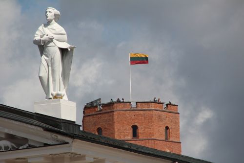 Lietuviu, Vilnius, Vėliava, Skulptūra