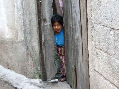 Maža Mergaitė, Gvatemala, Laimingas, Slepiasi, Įdomu, Mielas, Vaikas, Žavinga