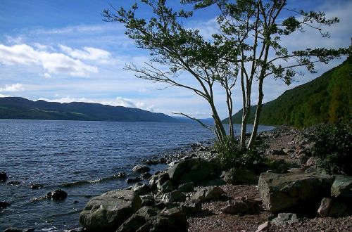 Lochess, Skylė, Ežeras, Škotija, Nessie, Monstras, Kraštovaizdis, Vanduo, Medis, Gamta