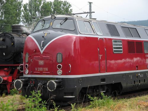 Lokomotyvas, V200, Geležinkelis, Geležinkelių Transportas, Loco, Istoriškai, Traukinys
