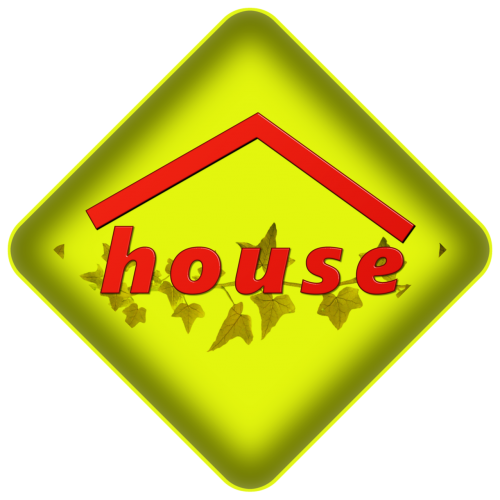 Logotipas, Namas, Piktograma, Www, Geltona, Tinklalapiai, Interneto Svetainė