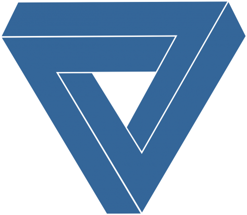 Logotipas, Trikampis, Mėlynas, Deimantas, Kristalas, Nemokama Vektorinė Grafika