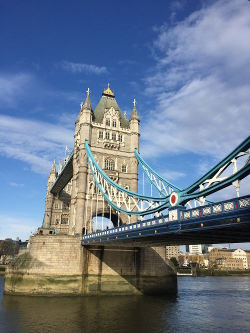Londonas, Bokšto Tiltas, Upė, Thames, Orientyras, Uk, Britanija