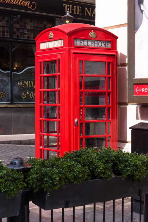 Londonas, Raudona, Raudona Telefono Dėžutė, Telefonas, Anglija