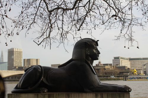 Sfinksas, Londonas, Al, Okaja, Skulptūra, Egiptas, Thames Upė