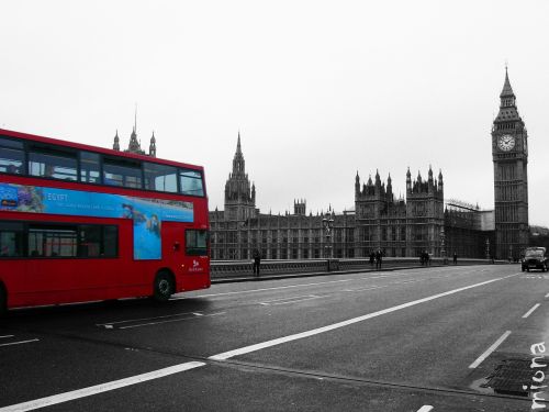 Londonas, Architektūra, Anglija, Didžioji Britanija, Miestas, Miestai, Miesto, Laikrodžio Bokštas, Pastatai, Britanija, Autobusas, Transportas