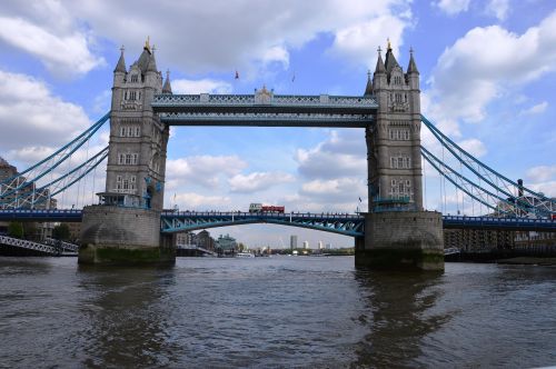 Londonas, Debesys, Tiltas, Upė, Kraštovaizdis, Vanduo, Turizmas