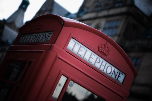 Londonas, Raudona, Telefono Budele, Anglija