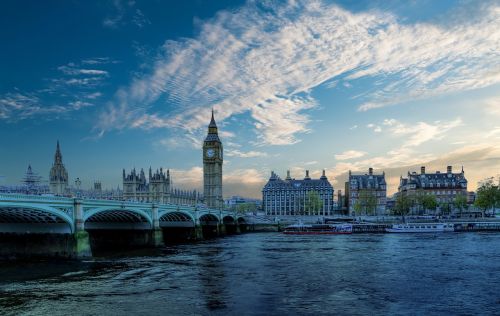 Londonas, Westminster, Orientyras, Anglija, Architektūra, Parlamentas, Uk, Miesto Panorama