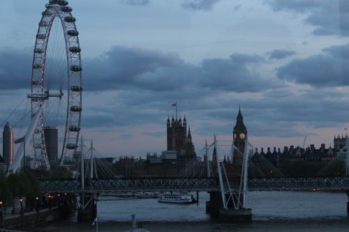 Londonas, Architektūra, Anglija, Westminster, Ekskursijos, Didysis Benas, Vakaras, Abendstimmung, Londono Akis