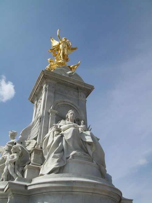 Londonas, Buckingham, Viktorija, Statula, Britanija, Anglų