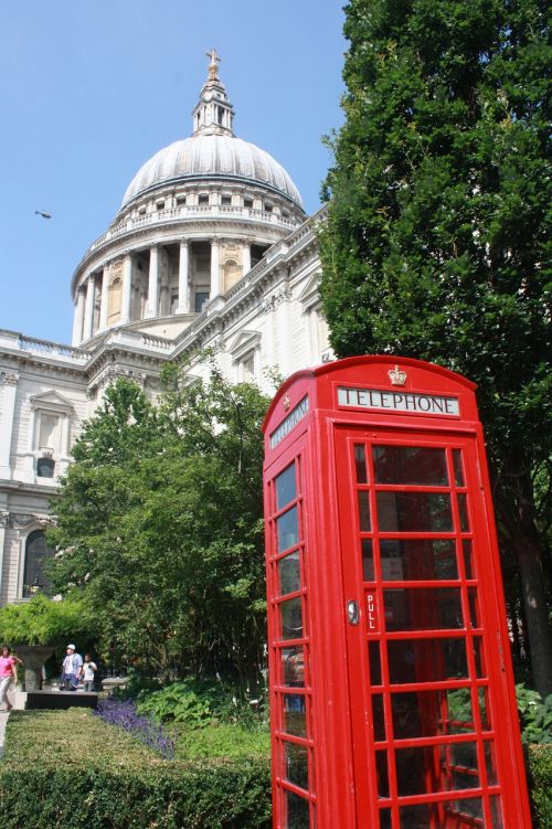 Londonas, Telefono Būdelė, Raudona, Katedra, Anglija