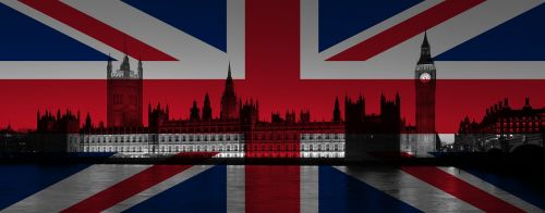 Londonas, Britanija, Union Jack, Westminster, Parlamentas, Uk