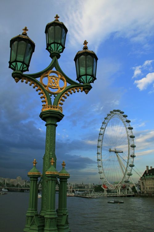 Londono Akis, Gatvės Šviesos, Thames, Miesto Panorama, Uk, Upė, Londonas, Anglija