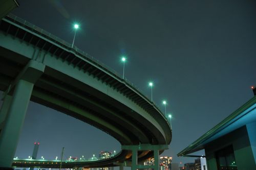 Kilpos Tiltas, Naktinis Vaizdas, Kraštovaizdis, Japonija, Tiltas