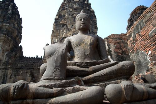 Lop Buri, Phra Prang Sam Yot, Beždžionė, Skulptūra, Turistų Atrakcijos