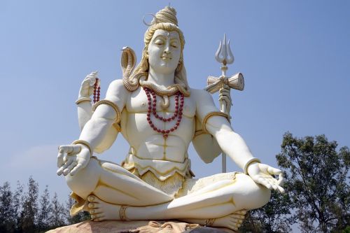 Viešpatie Šiva, Statula, Dievas, Hindu, Religija, Architektūra, 85 Pėdos, Aukštas, Haspur, Shivapur, Piligrimystė, Karnataka, Indija