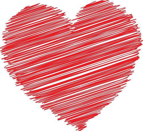 Meilė, Širdis, Piktogramos, Myliu Širdį, Valentine, Simbolis, Romantika, Figūra, Romantiškas, Aistra, Raudona, Rašyti, Eskizas, Doodle