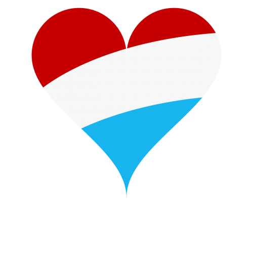 Meilė, Širdis, Vėliava, Liuksemburgas