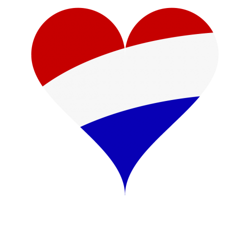 Meilė, Širdis, Vėliava, Nyderlandai, Holland