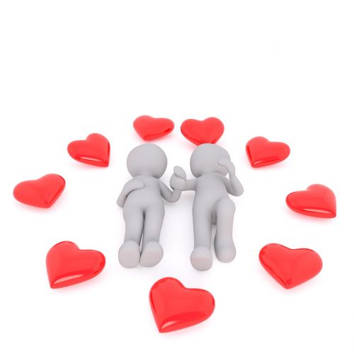 Meilė, Širdis, Valentino Diena, Pora, Šviežią Meilę, Raudona, Romantika, Romantiškas, Širdies Formos, 3Dman, 3D, 3D Modelis, Izoliuotas, Modelis, Viso Kūno, Balta, 3D Modelis, Baltas Vyriškas, 3Dman Eu, Vyrai, Vokietija
