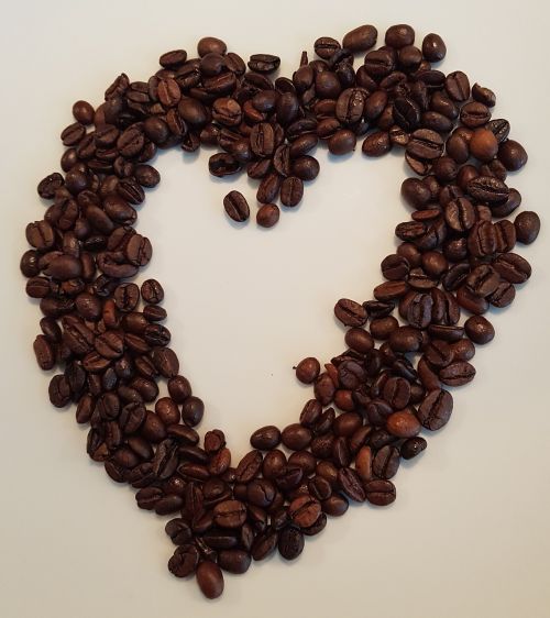 Meilė, Širdis, Kava, Kavos Pupelės, Valentino Diena