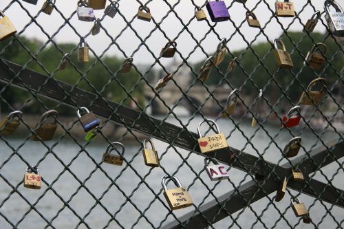 Meilė, Paris, Pont Des Arts, Meno Tiltas, Užraktas