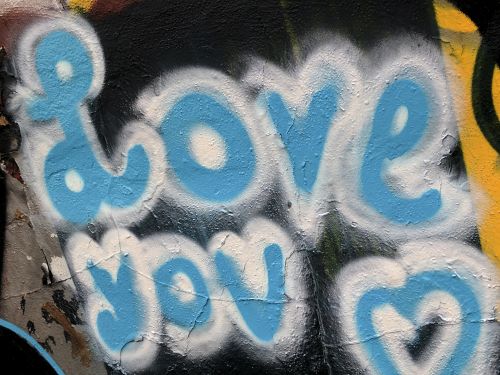 Grafiti,  Grunge,  Miesto,  Mėlynas,  Meilė,  Širdis,  Myliu Tave Graffiti