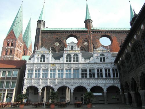 Lübeck, Hanzos Miestas, Miesto Rotušė, Istoriškai, Pastatas, Architektūra, Liaudies Lygos, Prekyvietė