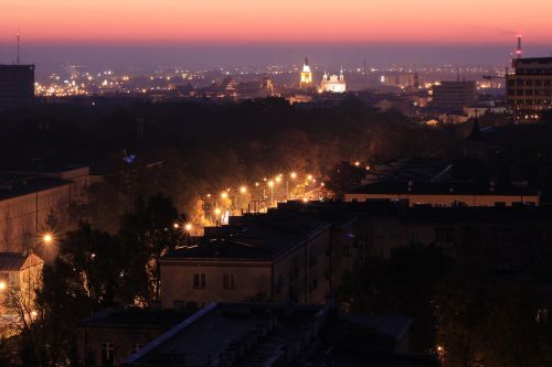 Lublin, Panorama, Miestas, Rytus, Lubelskie, Lenkija