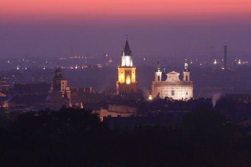 Lublin, Panorama, Miestas, Cracow Vartai, Katedra, Lubelskie, Lenkija