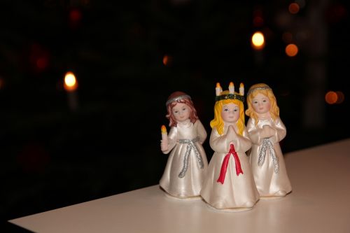 Lucia Procesija, Bridesmaids, Kalėdos, Kalėdiniai Dekoracijos, Adventas
