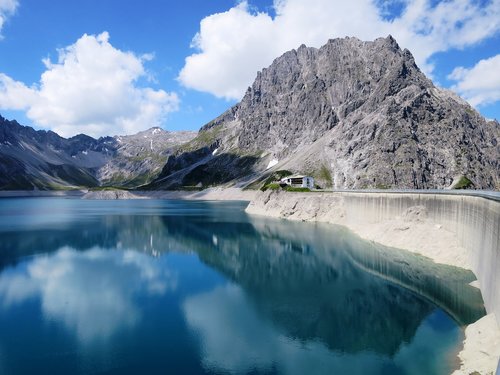 Luenersee,  Forarlbergas,  Austrija,  Brandnertal,  Bergsee,  Vandens Atspindys