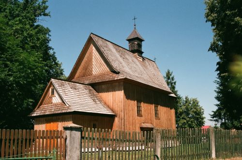 Bažnyčia,  Medinis,  Łukawiec,  Katalikų,  Podkarpackie,  Lenkija,  Łukawiec