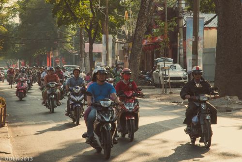 Mėnulio Naujieji Metai, Saigon, Hošimino Miestas, Vietnamas, Motociklai, Motoroleriai