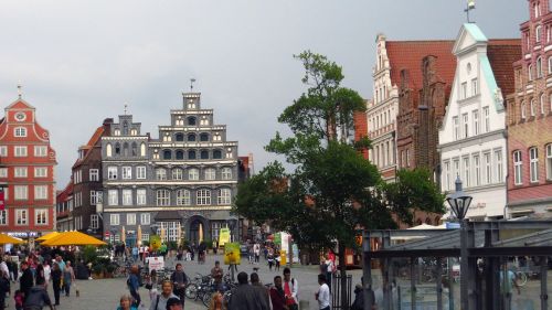 Lüneburg, Pastatas, Fasadas, Brangakmenis, Architektūra, Senamiestis, Santūra, Istoriškai, Miestas, Romantiškas, Kelionės Tikslas, Turizmas