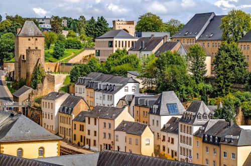 Liuksemburgas, Miestas, Kraštovaizdis, Miesto Panorama, Panorama, Ville Basse, Grund, Istorinis, Europa