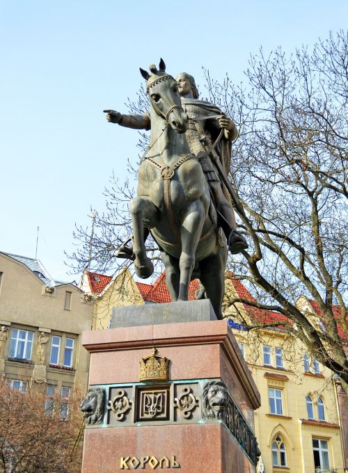 Lviv, Danilo Galitsky, Karalius, Paminklas, Pavasaris